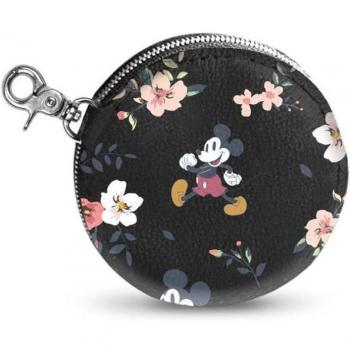 Monedero Disney Mickey Mouse Nature Cookie Negro - 8,7x8,7x2,3cm