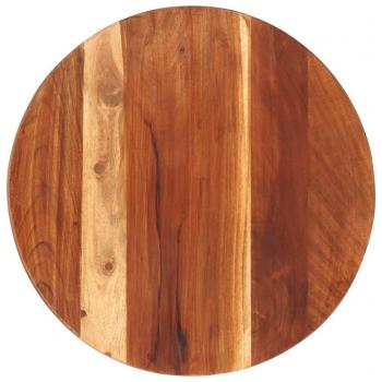 Solid Sheesham Wood Round Table Top 25-27 mm 40 cm