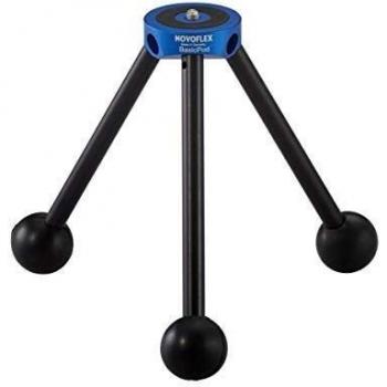Novoflex Basicpod Azul - Trípode Portátil y Estable, ligero, compacto, con patas ajustables, sistema de bloqueo rápido, ideal para fotografía y video