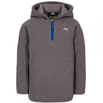 Trespass Thunda X Half Zip Fleece Hooded Jacket para Chicos, 11-12 - Chest 30