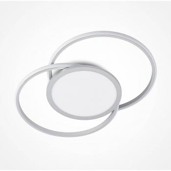 Plafón LED Lucande Senne, Lámpara de techo moderna en gris, fabricada en metal, con 1 bombilla LED, ideal para cocina