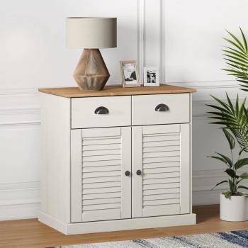 Aparador VIGO de madera maciza de pino blanco con cajones, dimensiones 78x40x75 cm