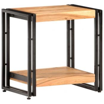 Mesa auxiliar de madera maciza reciclada de acacia 40x30x40 cm vidaXL, mesa de sofá, mesa de entrada para salón, consola de entrada, mueble recibidor