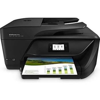 HP OfficeJet Pro 6950 P4C85A, Impresora Multifunción Tinta, Imprime, Escanea, Copia y Fax, Wi-Fi, HP Smart App, Cable Telefónico para el Fax, Incluye 3 Meses del Servicio Instant Ink, Negra
