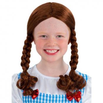 Peluca de Princesa trenzada Oz infantil de Smiffy's