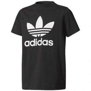 adidas J TRF Tee Camiseta, Niños, Negro / Blanco, 152