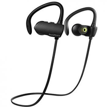 Auriculares Deportivos SoundPEATS Auriculares Manos Libres Cascos Bluetooth 4.1 con Micrófono y Control en Cable, Auriculares In-Ear inalámbricos Sonido Estéreo Cancelación de Ruido