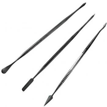Model Craft - Talladores de acero inoxidable, 3 unidades