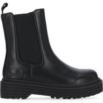 Bota Chika10 Suiza 11 color negro con elástico y cierre de cremallera lateral, botín muy cómodo para niña