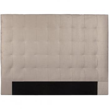 Cabecero en terciopelo topo 180 cm HALCIONA