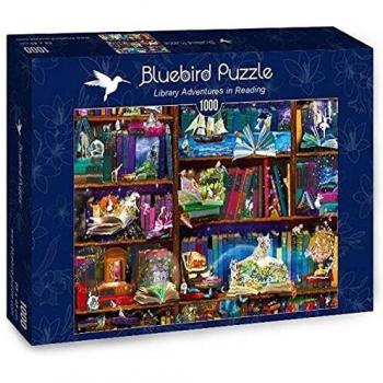 Puzzle Bluebird Aventuras en la Biblioteca, 1000 Piezas