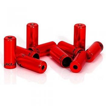 XLC 2500360517 Terminales para Cubierta Exterior de Cables de Freno BR-X10, Unisex Adulto, Rojo, Talla única