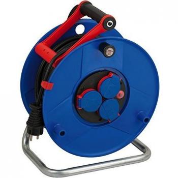 Brennenstuhl Garant enrollacables con cable BREMAXX® de 25 m y 3 tomas de corriente