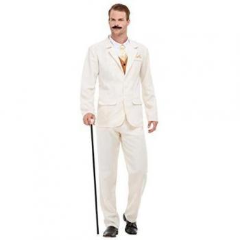 Smiffys 50724L Roaring - Disfraz para hombre de los años 20, color blanco