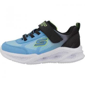 Skechers Meteor Lights Black/Blue Kids Sneakers