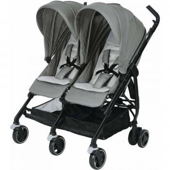 Bébé Confort Dana For2 - Silla de paseo gemelar, color nomad grey