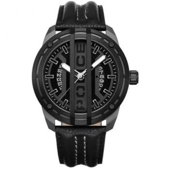 Reloj Hombre Police Fast Lane Black&gun Dial Black L. 3h Acero 5 Atm Mod. PEWGB0039840