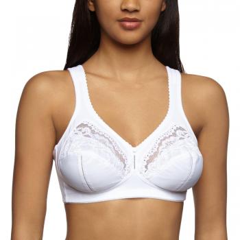 Sujetador Sin Aros TRIUMPH ALLEGRA N 100 Blanco Talla 85 Cup D, 52% Poliamida, 25% Elastano, 19% Poliéster, 4% Algodón