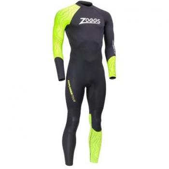 Zoggs Traje Neopreno Manga Larga Explorer Tour - Negro Amarillo - Talla L