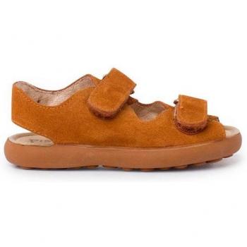 Sandalias de bebé de piel serraje con tiras frontales adherentes