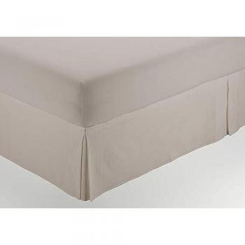 Cubrecanapé de Lino Estelia - Tipo Colcha Rústica para Cama de 135 cm (Alto 35 cm) - Mezcla 50% Algodón, 30% Poliéster, 20%