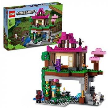 LEGO 21183 Minecraft The Training Grounds House Building Set, Cave Toy for Boys and Girls Age 8 + with Skeleton, Ninja, Rogue and Bat Figures