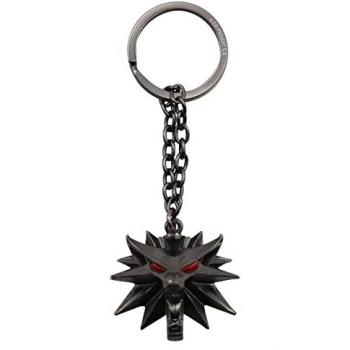 Llavero 3D Gaming The Witcher - Emblema de la Escuela del Lobo - Color Plateado - Metal