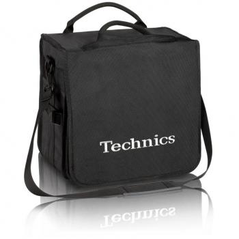 DJ Vinyl Record Backpack - Black with Silver Logo