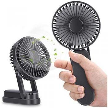 Magicfun Mini Ventilador de Mano, Ventilador USB de 3000mAh Recargable Batería, Portátil Eléctrico Ventilador Plegable, Ajustable 3 Velocidad para el Oficina, Hogar, Acampada, Viajes, Exterior