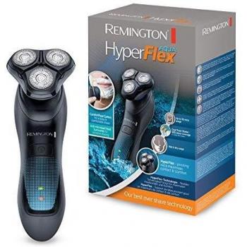 Remington HyperFlex Aqua XR1430 – Máquina de Afeitar Rotativa, Cortadores de Precisión, Uso Seco y Mojado, Gris y Azul