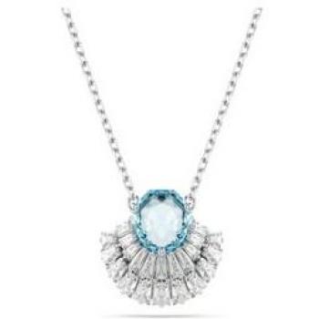 Swarovski Idyllia Pendant, Shell, Blue, Rhodium Plated