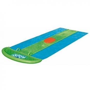 Pista Deslizante Hinchable Bestway H2O Go! Triple de 5,49 m con Slime Blast