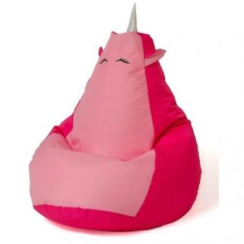Sako bolso puf unicorn rosa-rosa claro XXL 140 x 100 cm