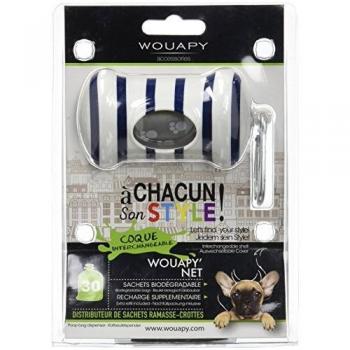 Wouapy WOU217350RAB Fantasy Dispensador de Bolsas Higiénicas para Perro, Azul
