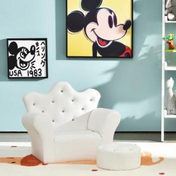 Kids' Princess Sofa Armchair with Ottoman