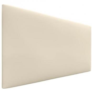 Cabecero Tapizado de Polipiel Liso AQUALINE Vainilla 110x50cm para Camas 80/90/105