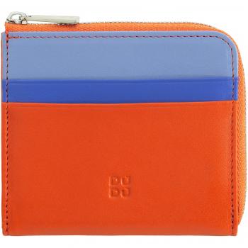 Dudu - Cartera pequeña de hombre de piel con cremallera, cartera de cuero para hombre con cremallera, cartera para mujer pequeña compacta, cremallera externa, moneda y titular de la tarjeta
