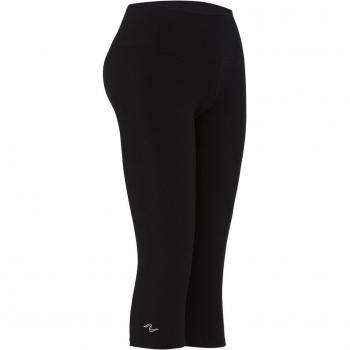 Naffta Fitness Pantalón pirata para Mujer, Negro, S