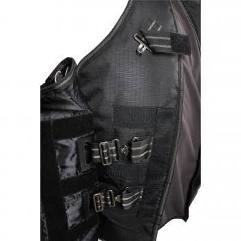 Horka Ecuestre Caballos Pony 200 g Rugs With Ripstop 600d de invierno impermeable hojas, negro