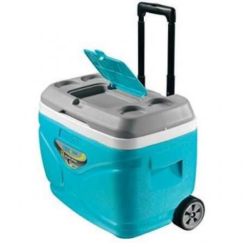 Pinnacle Nevera portátil 30 litros Roller Ruedas, Camping-Deportes, Naranja, 48x33,5x41 cm