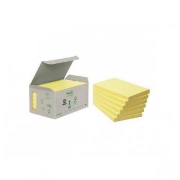 Notas adhesivas recicladas Post-it en torre distribuidora - pack de 6 blocs