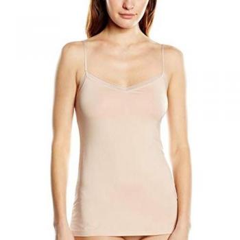 Triumph Smooth Essentials Fine Lace Shirt 01 Camiseta sin Mangas, Neutral Beige, 48 para Mujer