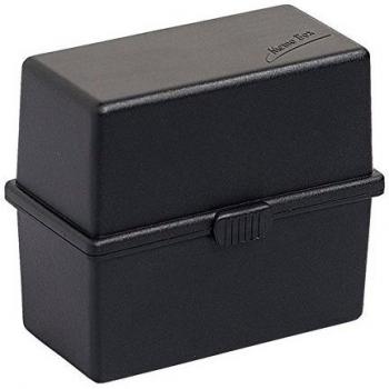 Exacompta A8 Card Index Box, color negro