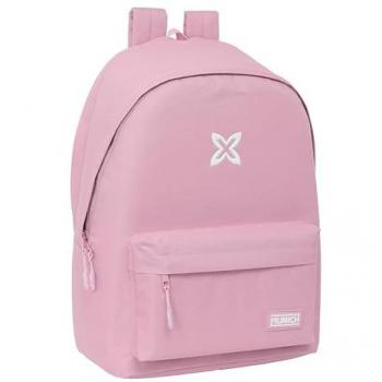 Safta - Mochila para Portátil 15,6 Munich Básicos Rosa Con USB - Diseño Ergonómico y Amplio Almacenamiento - Bolsillos Multifuncionales