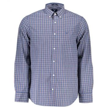 Elegant Purple Button-Down Cotton Shirt for Men - Size S