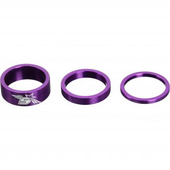 Spank Tweet Tweet - Separadores de dirección para bicicletas de montaña y dirt morado morado Talla:uni