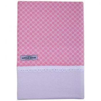 Little de tejo holandés 0309 de pesaje sábanas Sweet Colour rosa 70 x 100 cm