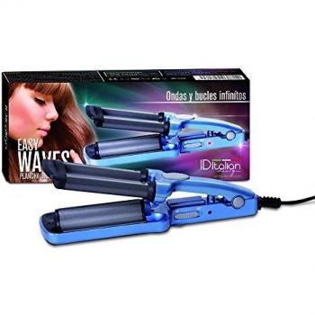Plancha Rizadora Profesional Easy Waves Italian Design, Negro