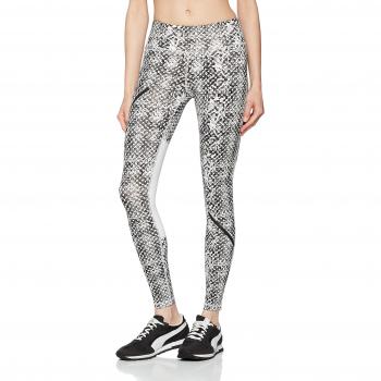 PUMA Graphic Long Tight Pantalones, Mujer, Negro