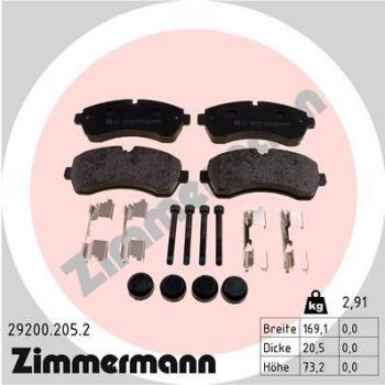 Pastillas de freno ZIMMERMANN 29200.205.2